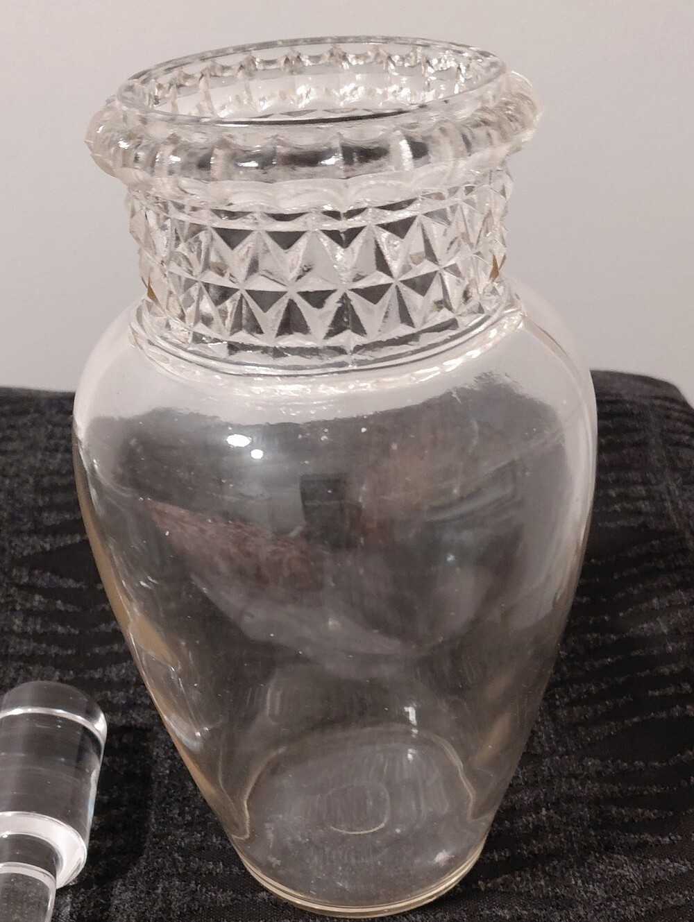Antique Dakota Tiffin Clear Glass Decorative Vase - Home Accents